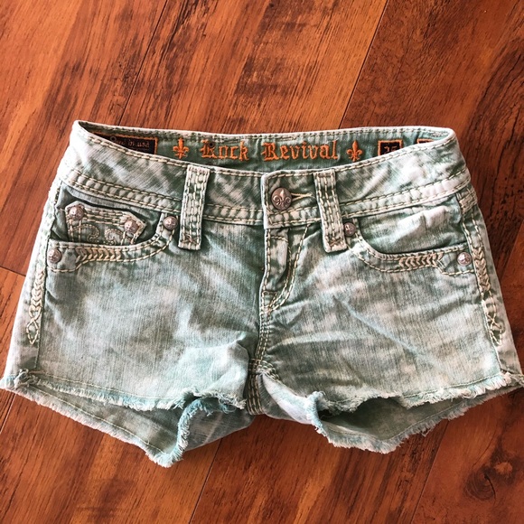 SOLD on MERC*  25 Mint Rock Revival Shorts - Picture 6 of 7